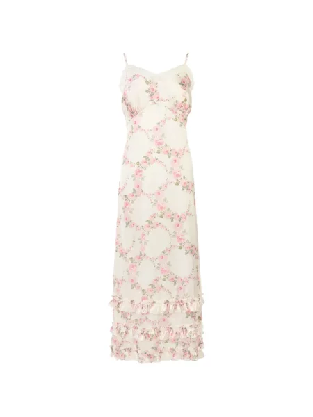 Rochie maxi Simone Rocha cu model floral cu imagine