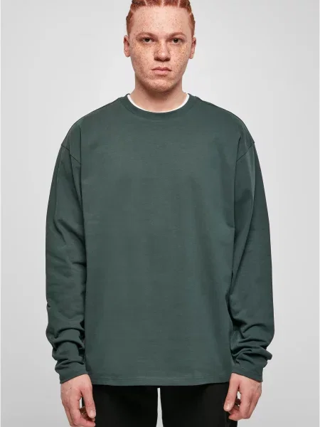 Majica dugih rukava Urban Classics zelena