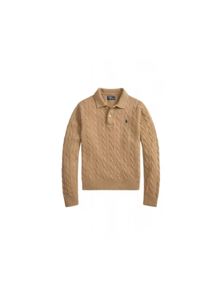 Bluzka Polo Ralph Lauren brązowa