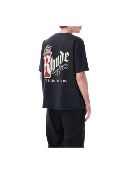 Rhude Koszulki Mężczyzna M Fumar 91 Tee czarny