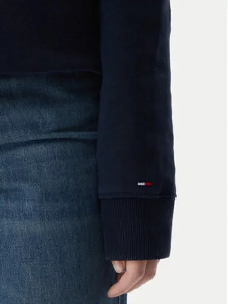 Tommy Jeans Pulóver Heritage Logo Sötétkék