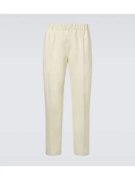 Pantaloni Jil Sander alb