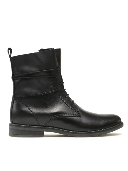 Botine Marco Tozzi cu șireturi negru