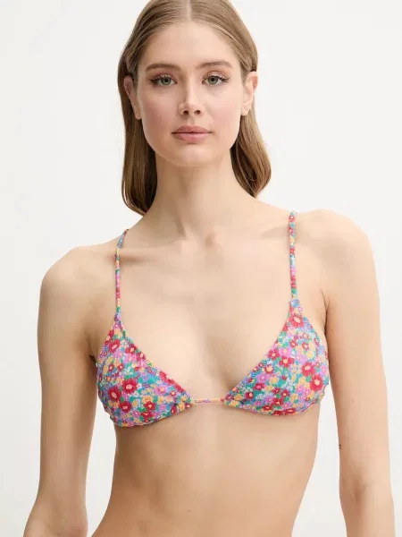 Dvoudílné plavky Rip Curl LAS FLORES mírně vyztužený košík červená