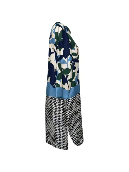Rochie Max Mara de mătase cu model floral cu imagine alb