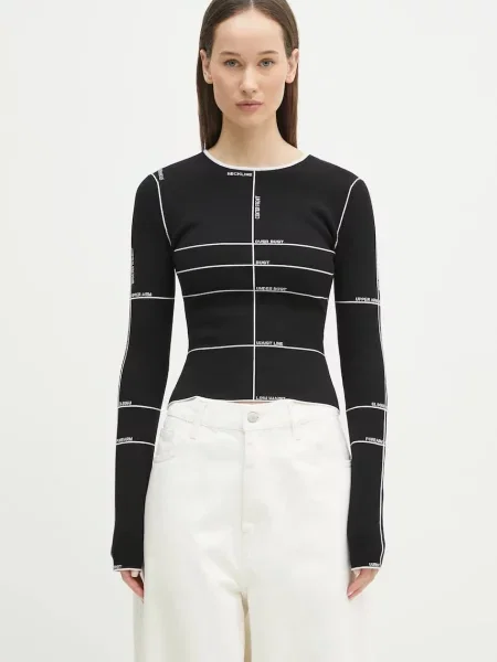 VETEMENTS pulover Knitted Longsleeve femei light negru