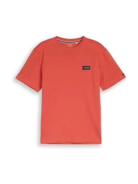 TOM TAILOR Tricou orange roșu