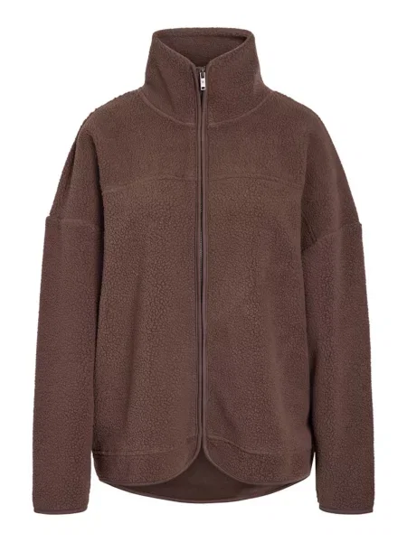 Noisy may Jachetă fleece NMCozy ciocolatiu