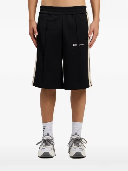Pantaloni scurți Palm Angels cu autograf negru