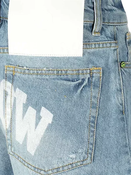 Džínové šortky Barrow s potiskem modré