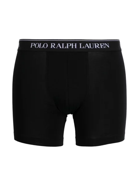 Obcisłe bokserki z mieszanki bawełny w zestawie 3 szt. Polo Ralph Lauren czarne