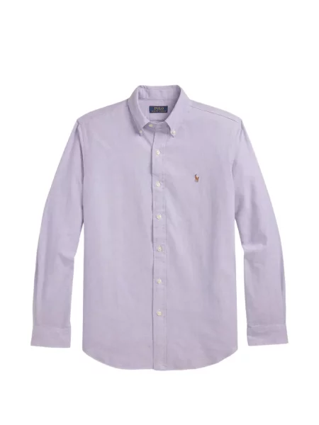 Matlasat tricou polo Polo Ralph Lauren cu decolteu rotund cu autograf roșu