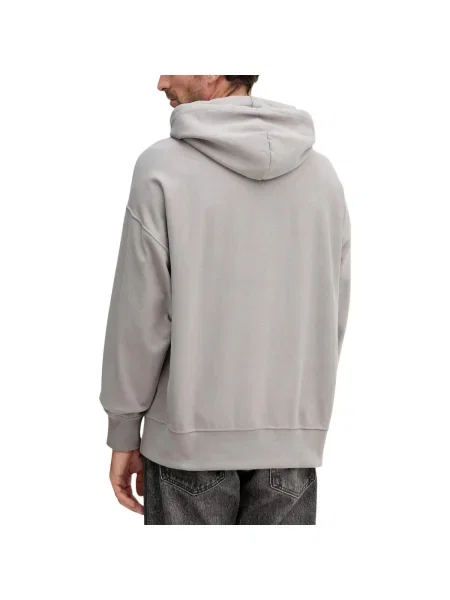 Geacă de blugi Calvin Klein Jeans din material terry gri