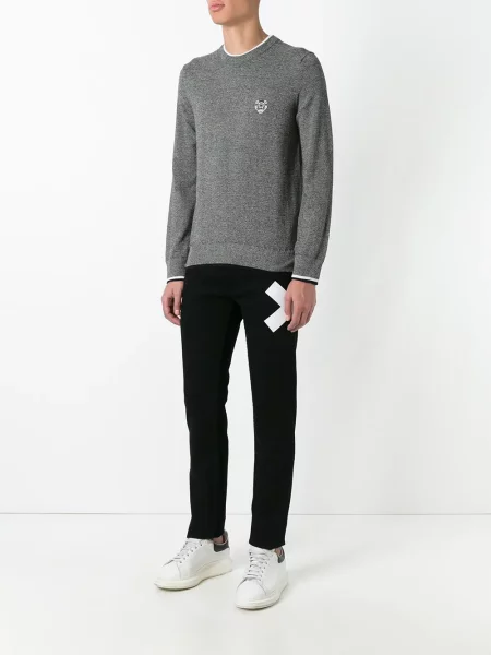 Pulover Kenzo cu dungi de tigru gri