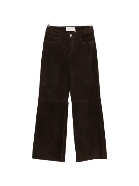 Велурени панталон Nour Hammour кафяво