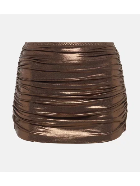 Fustă Norma Kamali maro