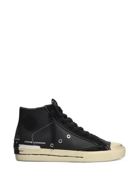 Sneakerși Crime London zdrențuiți negru