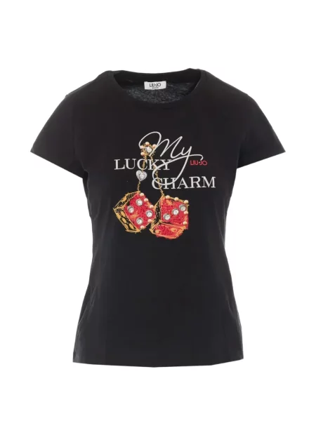 Tricou Liu Jo cu broderie negru