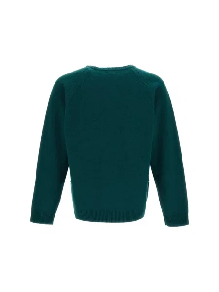 Sweter Jw Anderson wełniany z logo zielony