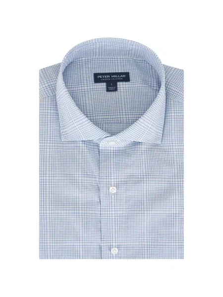 Kostkovaná košile Peter Millar modrá