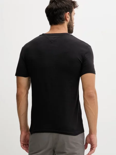 Tommy Jeans basic tričko pánske čierna