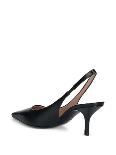 Pantofi cu toc Emporio Armani din piele slingback negru