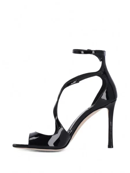Sandale Jimmy Choo din piele de lac negru
