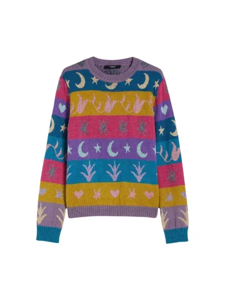 Sweter Max Mara wełniany z okrągłym dekoltem