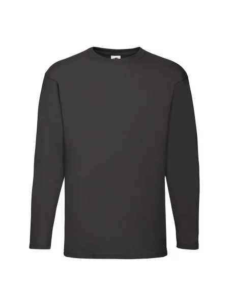 Tricou mânecă lungă Fruit Of The Loom negru
