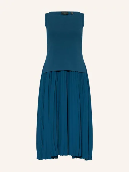 Ted Baker Sada Leeyama: Šaty A Pletený Top petrolejová