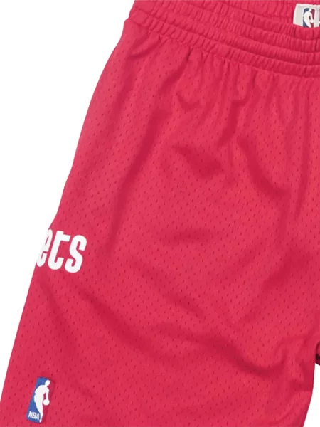Rövidnadrág Mitchell & Ness autogrammal piros