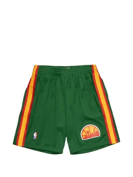 Pantaloni scurți Mitchell & Ness cu dungi verde