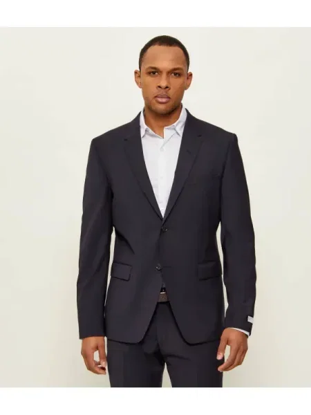 TIGER OF SWEDEN Zakó Jamie gyapjú hozzáadásával kék