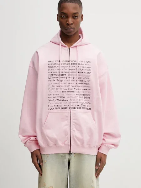 Vetements Fuck Everything bluza z kapturem
