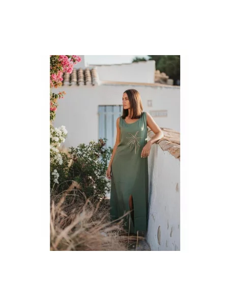 Hosszú maxi ruha Isla Bonita By Sigris zöld
