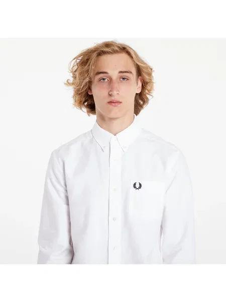 Риза FRED PERRY Oxford Shirt White M бяло