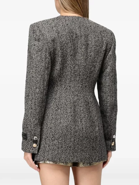 Palton Msgm tricotate gri