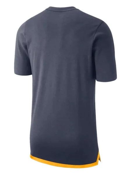 Lung tricou Nike cu model floral din jerseu gri