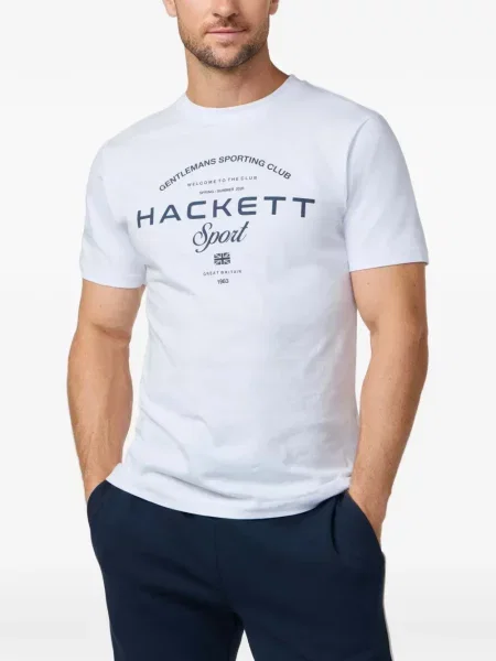 Tricou Hackett cu imagine alb