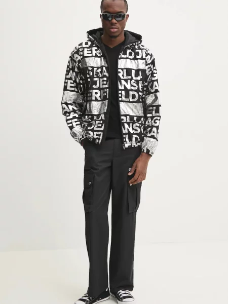 Брюки карго Karl Lagerfeld Jeans черные