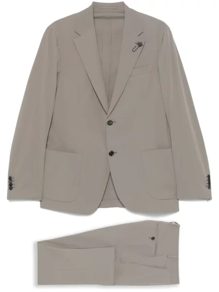 Oblekový jednořadý oblek Lardini šedý