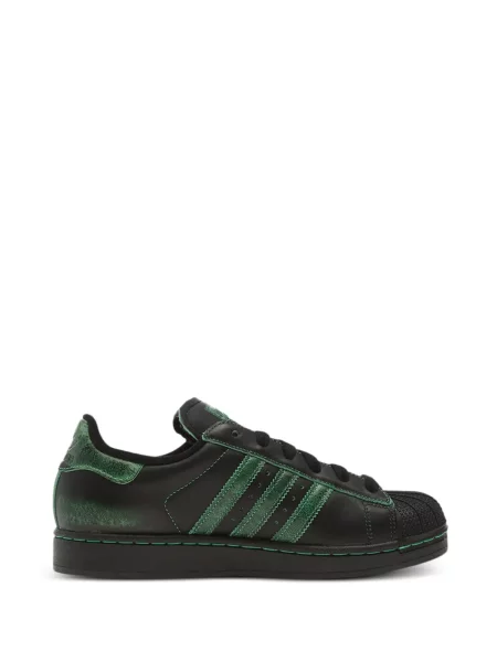 Tricou Adidas cu dungi cu imagine alergare gri