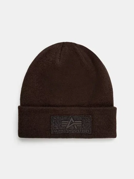Căciulă Alpha Industries cu velcro maro