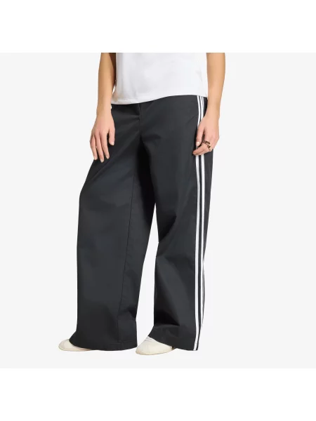Pantaloni adidas Tailored Pants Black/ White alb