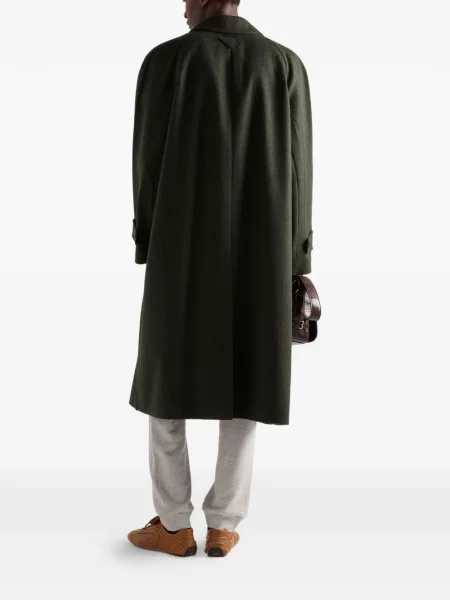 Palton Prada de lână verde