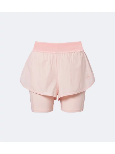 Pantaloni scurți Adidas By Stella Mccartney alergare cu autograf roz