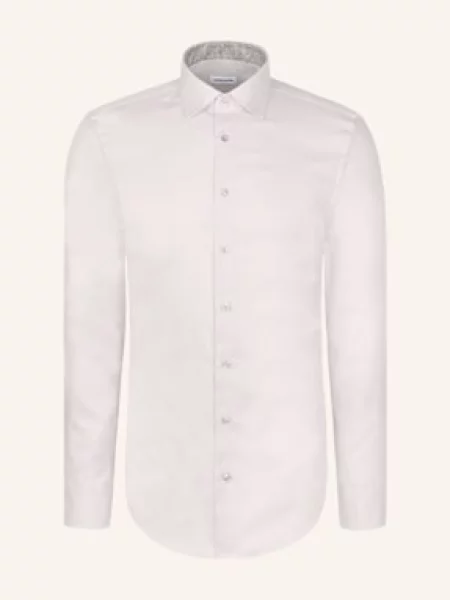 Seidensticker Koszula Biznesowa O Kroju Slim Fit beige beżowa