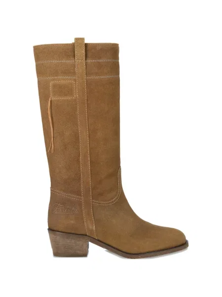 Botine Fortela din piele de căprioară maro