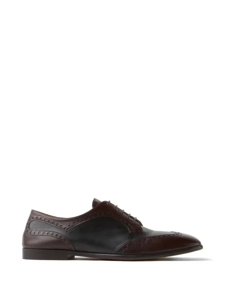 Pantofi derby Versace din piele maro