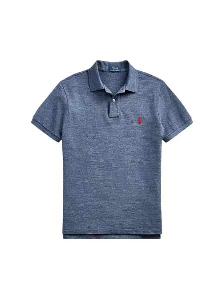Haftowane polo Polo Ralph Lauren niebieskie
